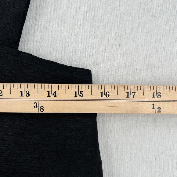 REFORMATION Lorin Linen Crop Top Womens XS Extra Small Black Tank Wide Strap NEW - Picture 15 of 16